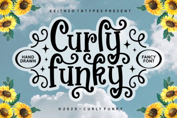 Curly Funky Font Poster 1