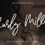Curly Millie Font Poster 1