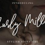 Curly Millie Font Poster 1