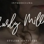 Curly Millie Font Poster 1