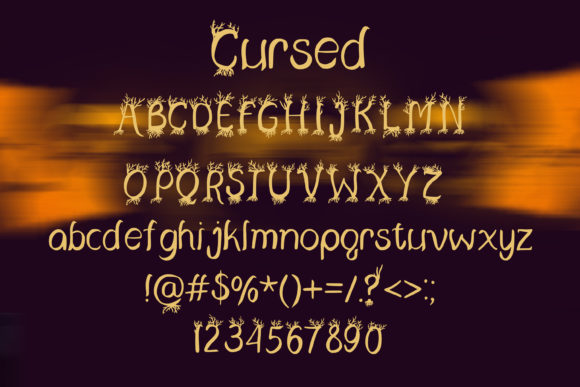 Cursed Font Poster 2