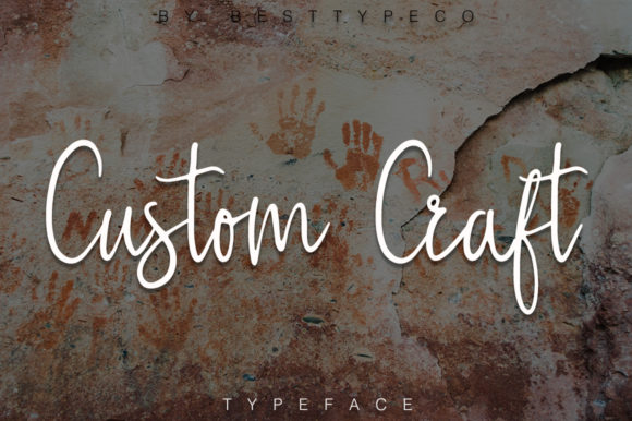 Custom Craft Font Poster 1