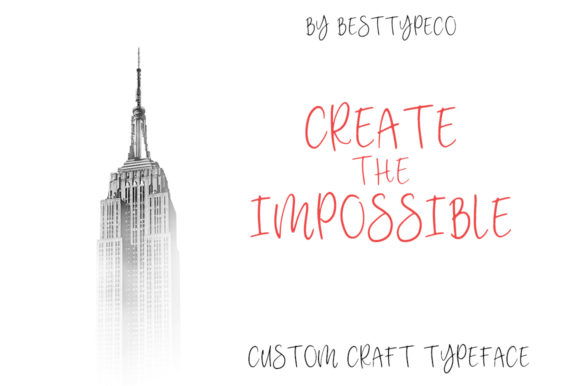 Custom Craft Font Poster 3