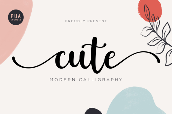 Cute Font Poster 1