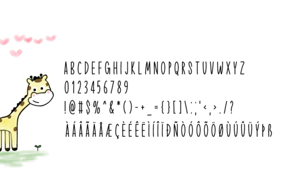 Cute Animals Font Poster 5