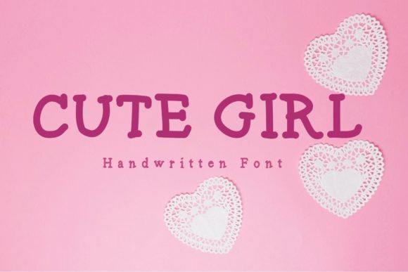 Cute Girl Font Poster 1