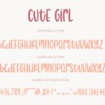 Cute Girl Font Poster 5