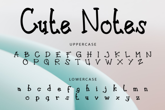 Cute Notes Font Poster 5