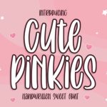 Cute Pinkies Font Poster 1