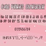 Cute Pinkies Font Poster 3