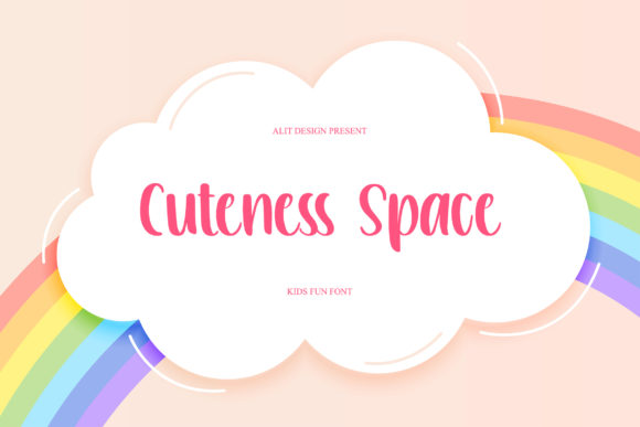 Cuteness Space Font Poster 1
