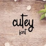 Cutey Font Poster 1