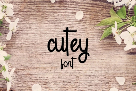 Cutey Font Poster 1