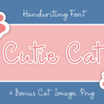 Cutie Cat Font Poster 2