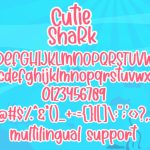 Cutie Shark Font Poster 5