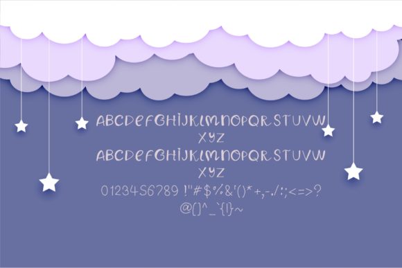 Cutie Unicorn Font Poster 4