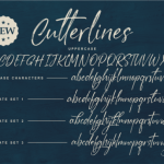 Cutterlines Font Poster 9