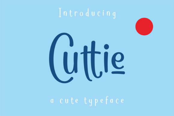 Cuttie Font Poster 1