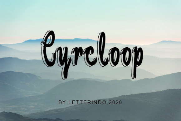 Cyrcloop Font Poster 1