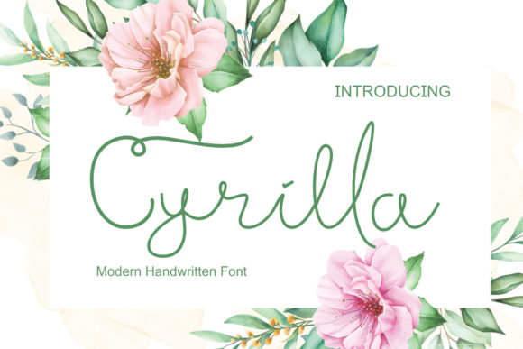 Cyrilla Font Poster 1