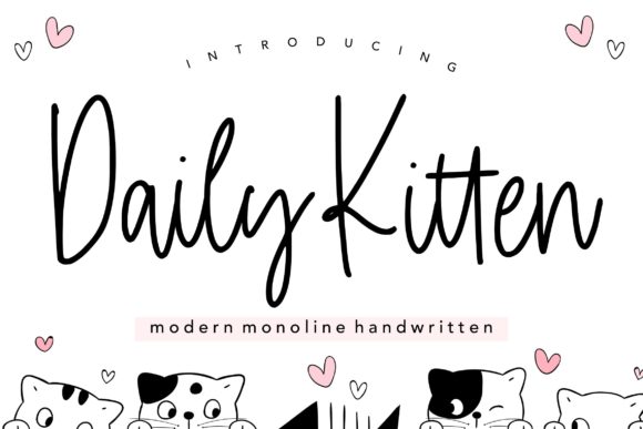 Daily Kitten Font Poster 1