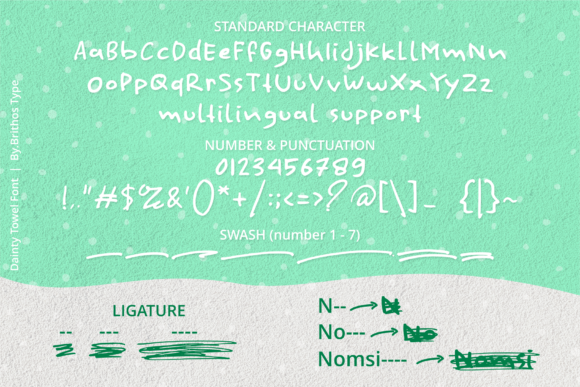 Dainty Towel Font Poster 5