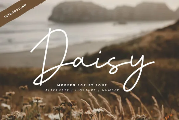 Daisy Font Daisy Font Poster 1