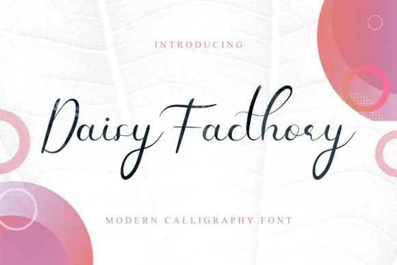 Daisy Facthory Font Daisy Facthory Font Poster 1