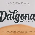 Dalgona Font Poster 1