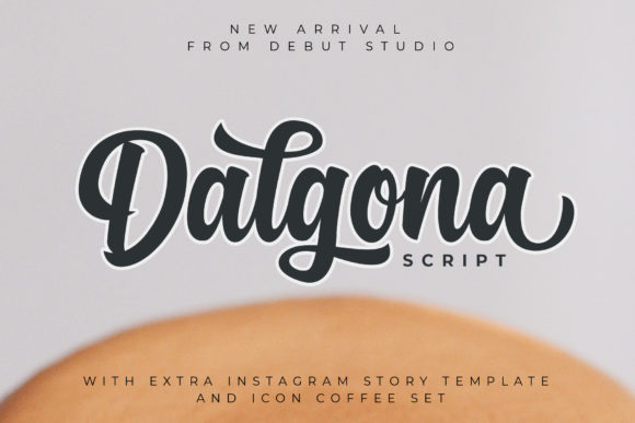 Dalgona Font Poster 1