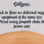 Dalgona Font Poster 3