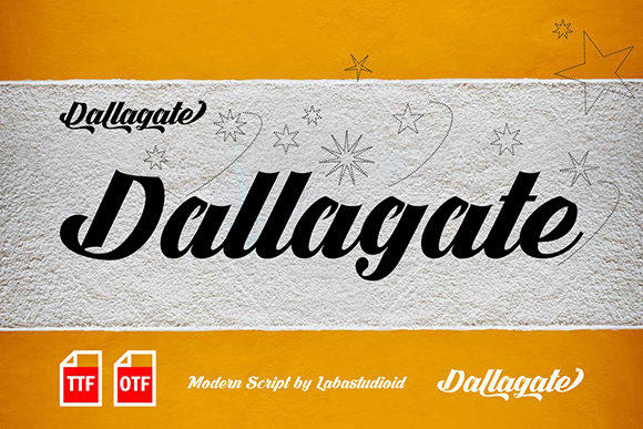 Dallagate Font Poster 1