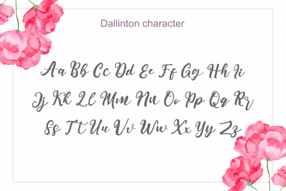 Dallinton Font Poster 6