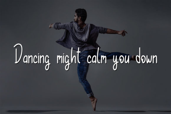 Dancing King Font Poster 3