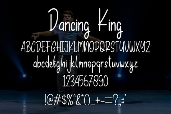 Dancing King Font Poster 4