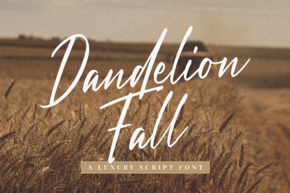 Dandelion Fall Font Poster 1