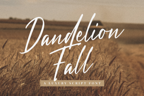 Dandelion Fall Font Dandelion Fall Font Poster 1