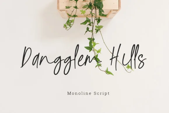 Dangglem Hills Font Dangglem Hills Font Poster 1