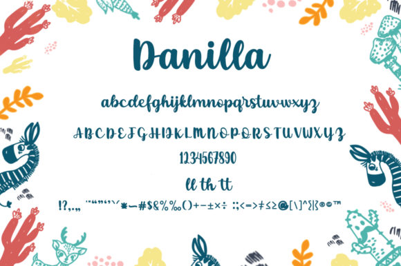 Danilla Font Poster 9