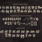 Dark Crow Font Poster 10