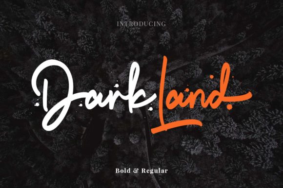 Dark Land Font Poster 1