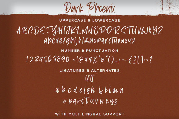 Dark Phoenix Font Poster 13