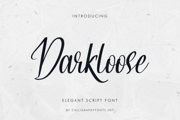 Darkloose Font Poster 2