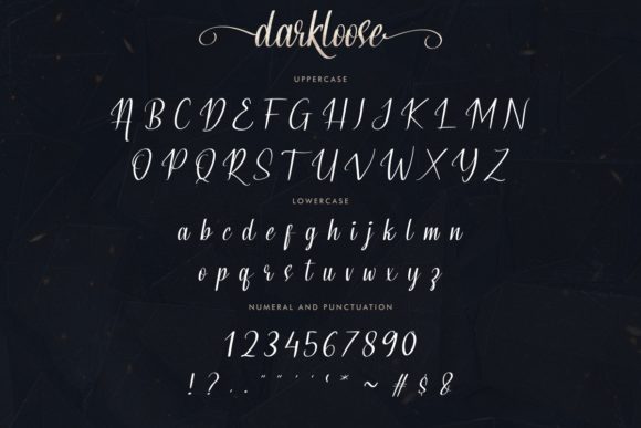 Darkloose Font Poster 5