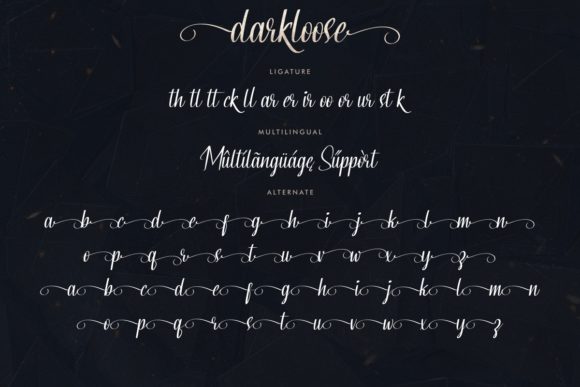 Darkloose Font Poster 7