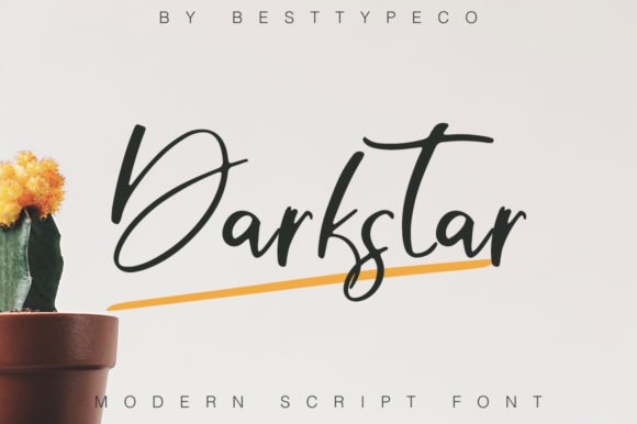 Darkstar Font Poster 1