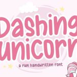 Dashing Unicorn Font Poster 1