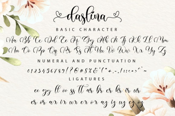 Daslina Font Poster 11