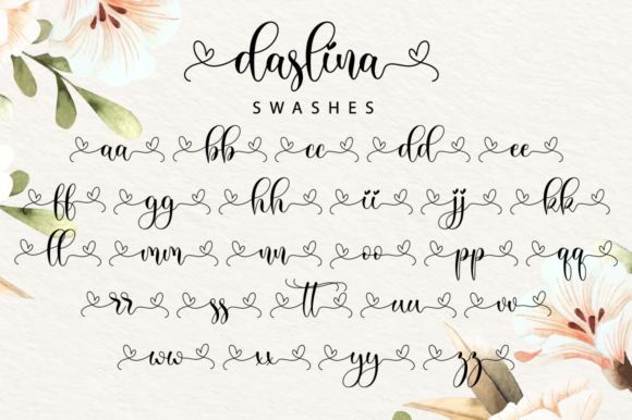 Daslina Font Poster 12
