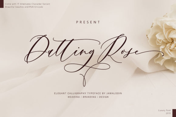 Datting Rose  Font Poster 1